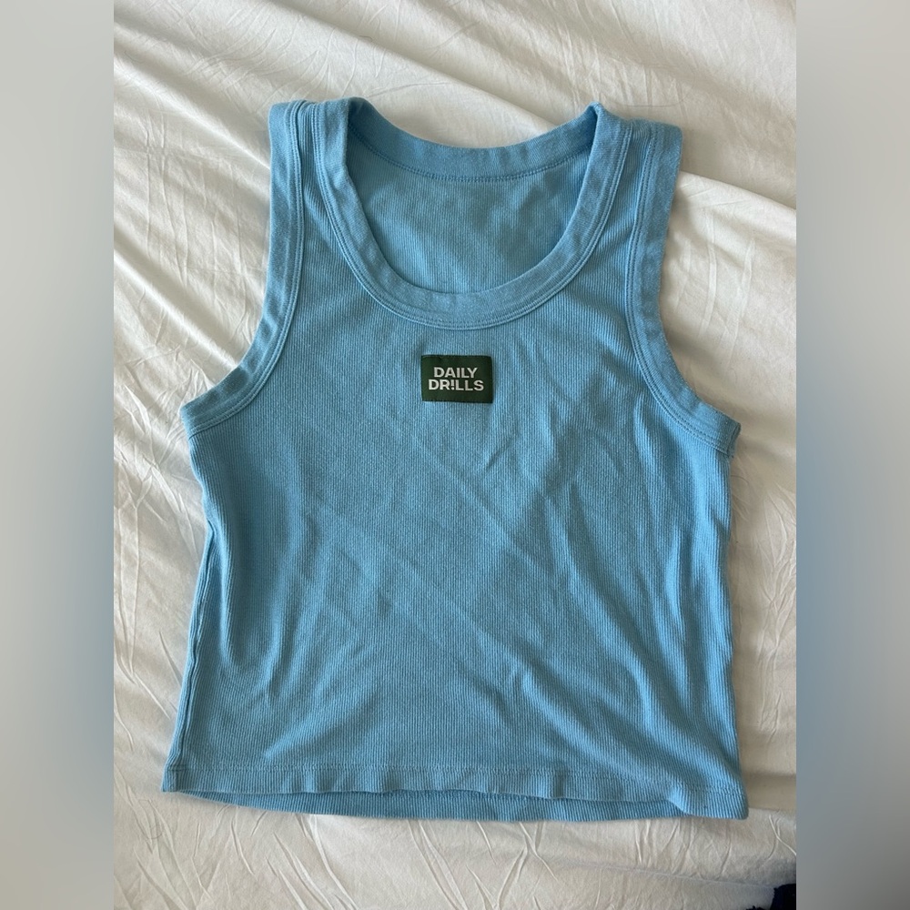 Daily Drills Light Blue Tank Top